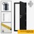 Insulated Steel Security Personnel Pedestrian Door (c/w 50mm Mineral Wool U value 1.6 w/m²k ) - Industrial Grade Exterior Outdoor Security Door for Garage, Warehouse, Shed, Industrial Unit, Lockup, Shed, Shipping Container, Farm Barns